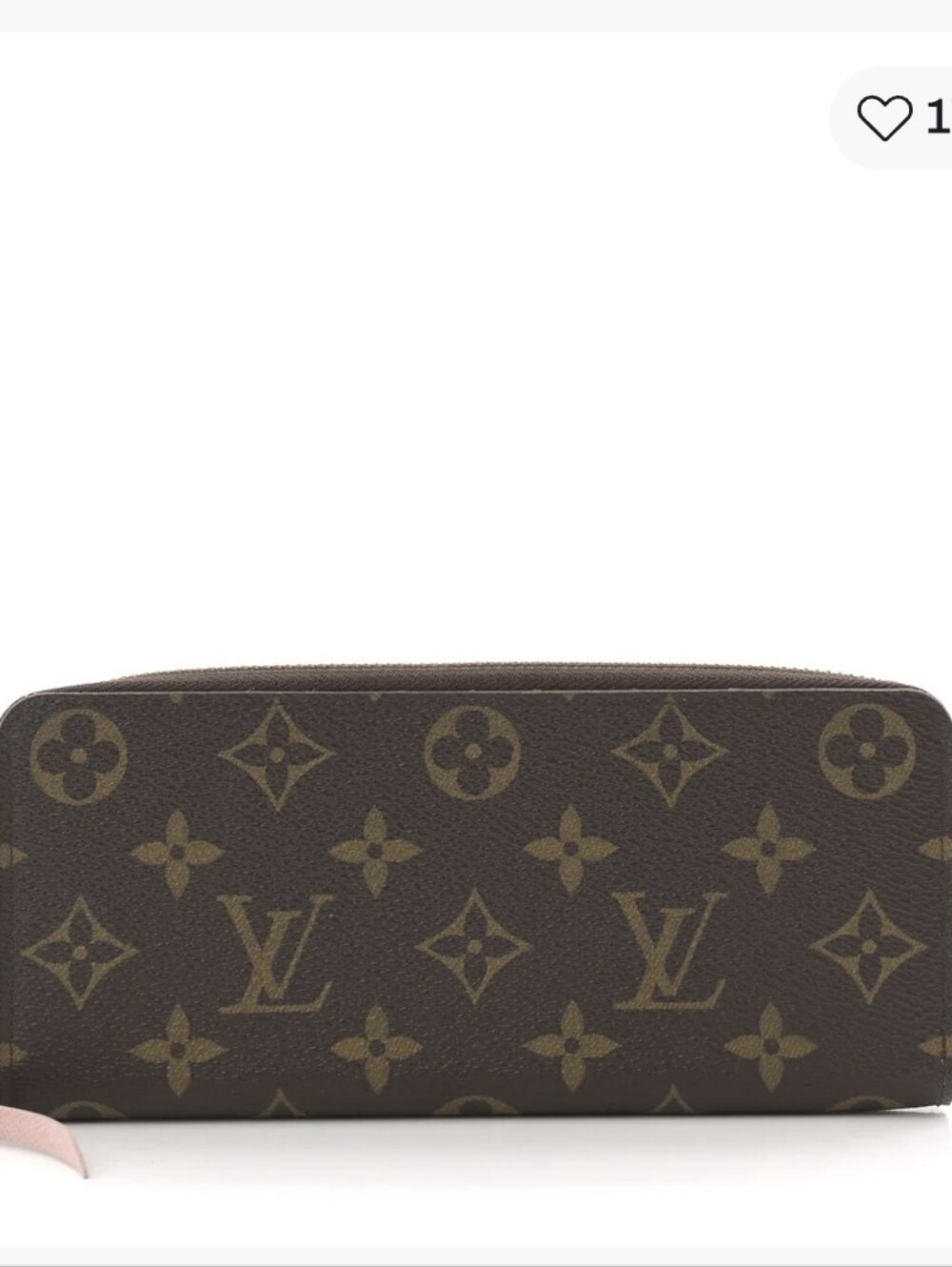 Louis Vuitton Monogram Clemence Wallet Rose Ballerine/NO CALLOUTS
